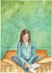 original painting watercolor heather oelschlager meditate and journal