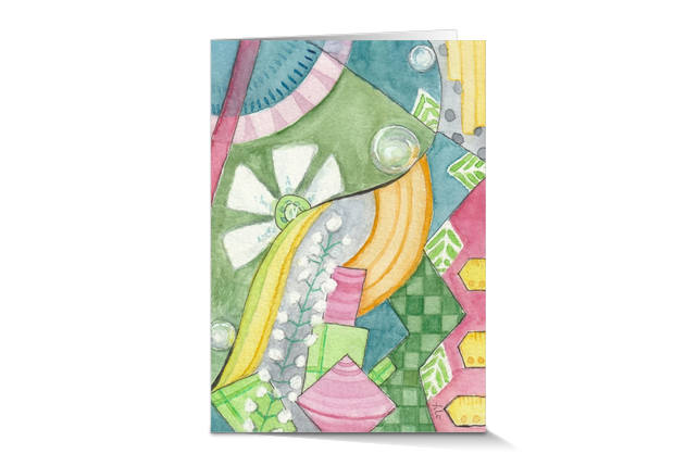 similes1 greeting card colorful abstract artwork