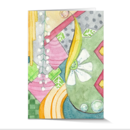 similes2 greeting card colorful abstract artwork